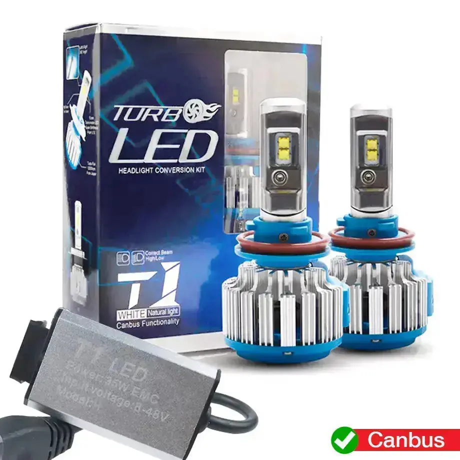 Turbo Led Canbus Headlight Bulb Kit - H11 1