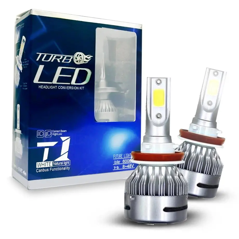 Turbo Led Headlight Bulb Kit - 9006 1