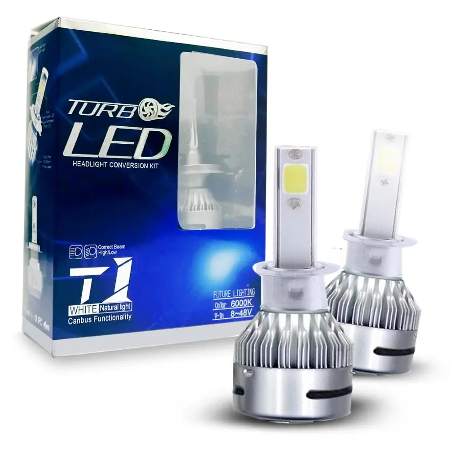 Turbo Led Headlight Bulb Kit - H1 1