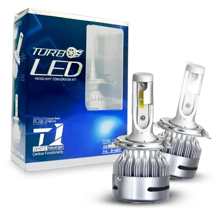 Turbo Led Headlight Bulb Kit - H4 1