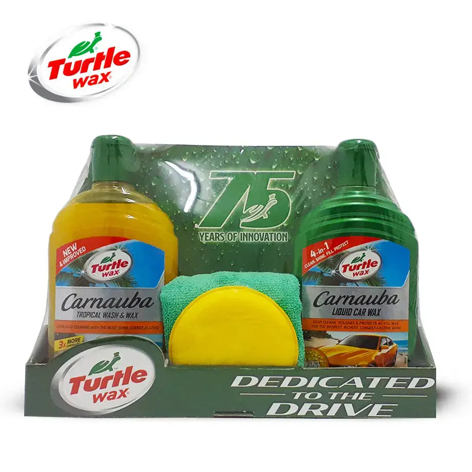 Turtle Wax - Carnauba Shampoo & Wax Kit (4-Piece) 1