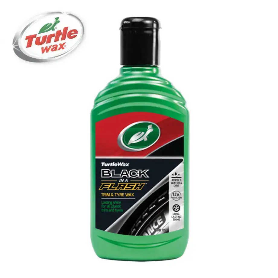 Turtle Wax Black In A Flash Trim & Tyre Wax (300Ml) 1