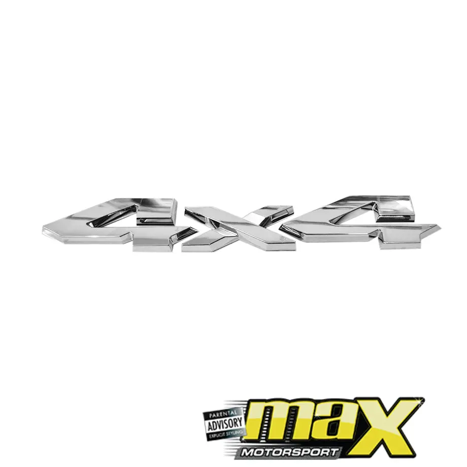 Universal 4X4 Chrome Metal Lettering Badge 1