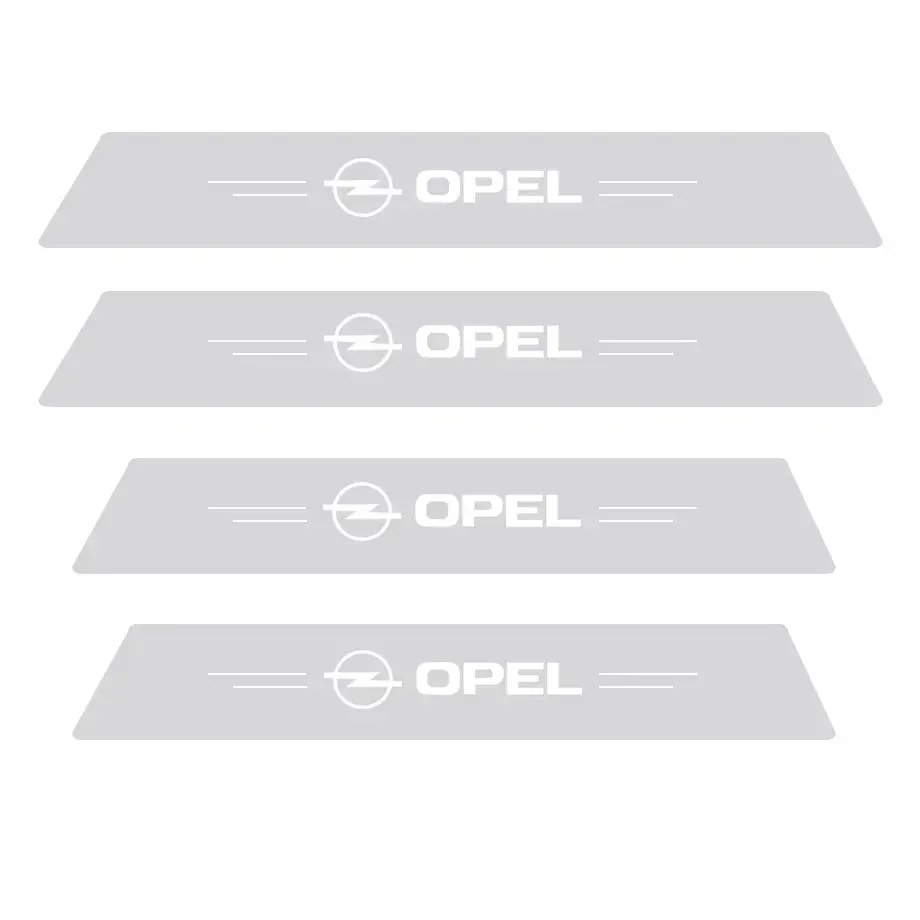 Universal 4 Door Stick On Step Sills Protector - Opel 1