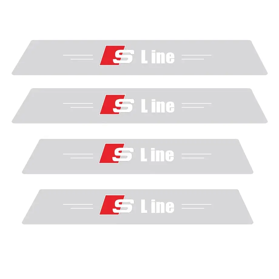 Universal 4 Door Stick On Step Sills Protector - S Line 1