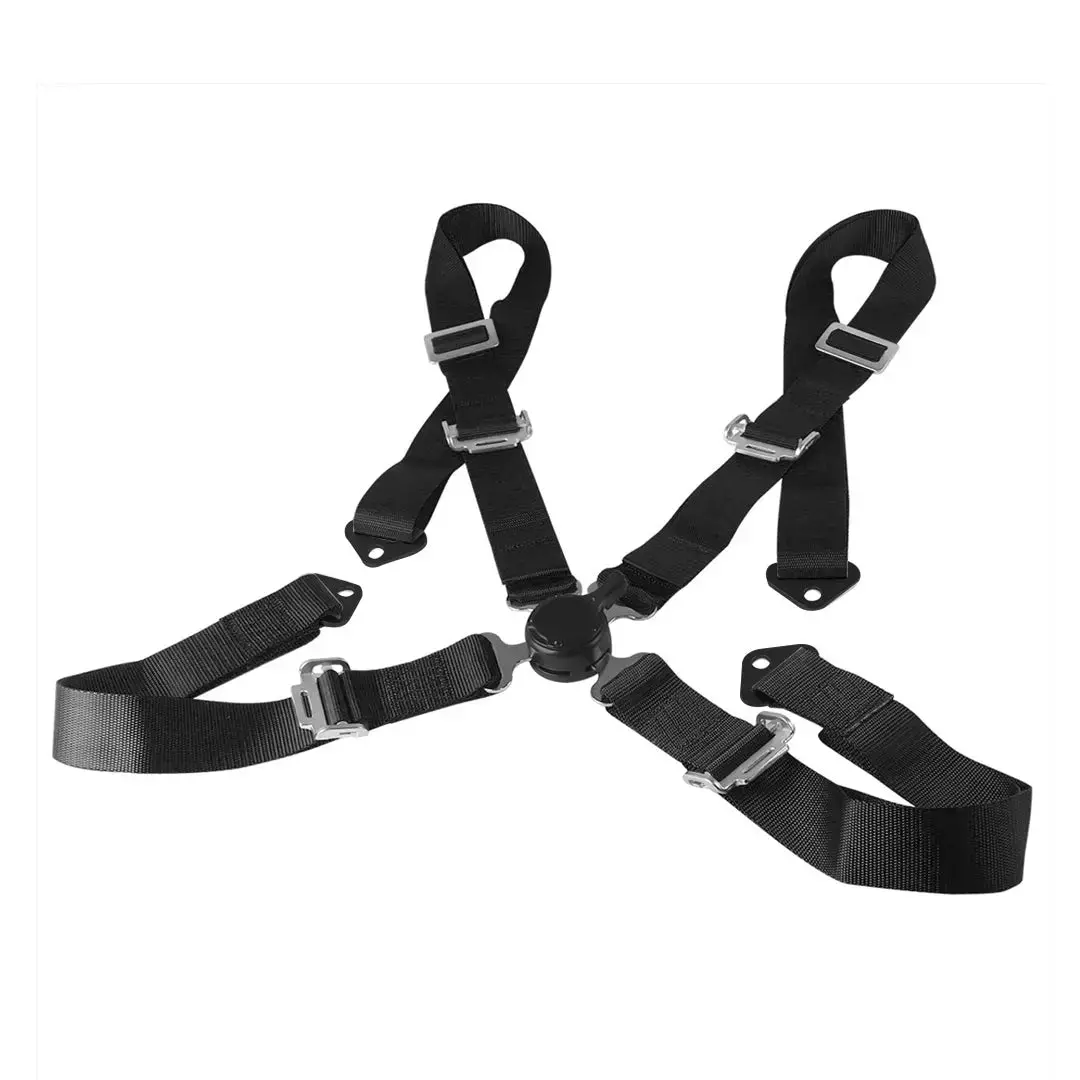 Universal 4-Point Racing Seat Harness (Black) 1