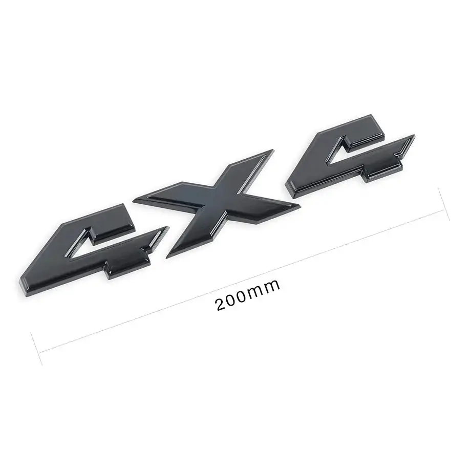 Universal 4X4 Matte Black Metal Lettering Badge 1