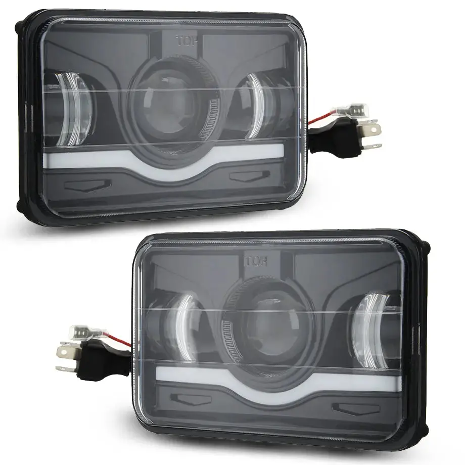 Universal 6 Inch Led Projector Square Headlight 1