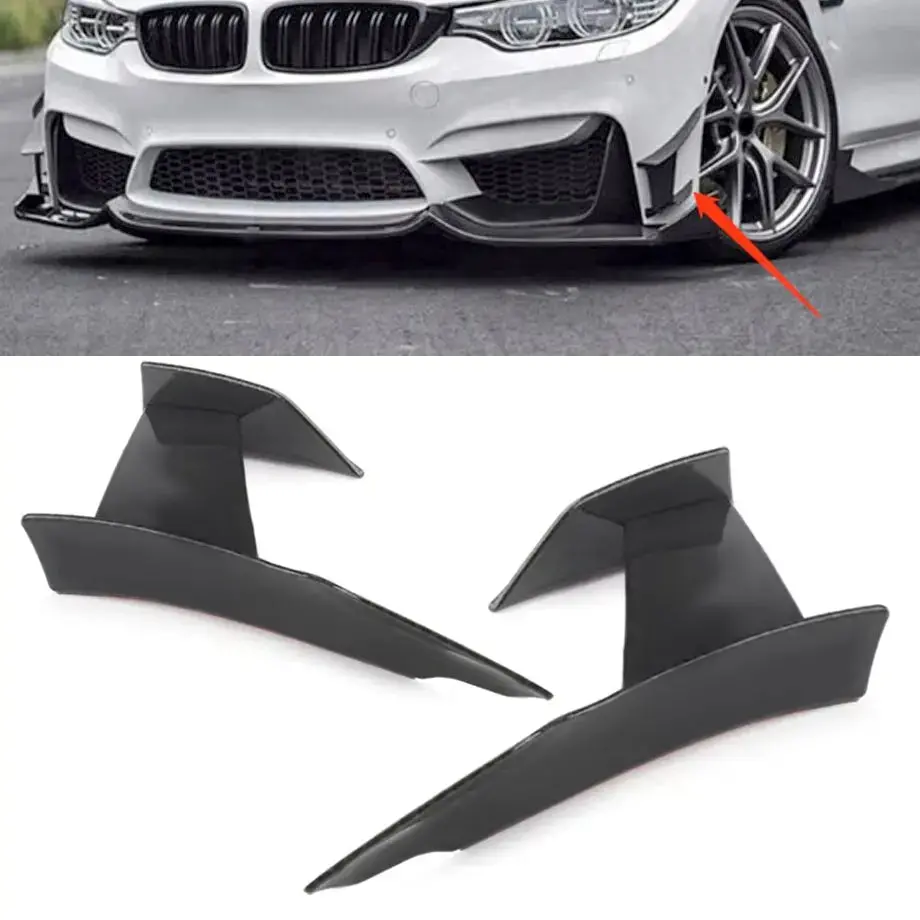 Universal Jdm Style Gloss Black Canards (6-Piece) 1