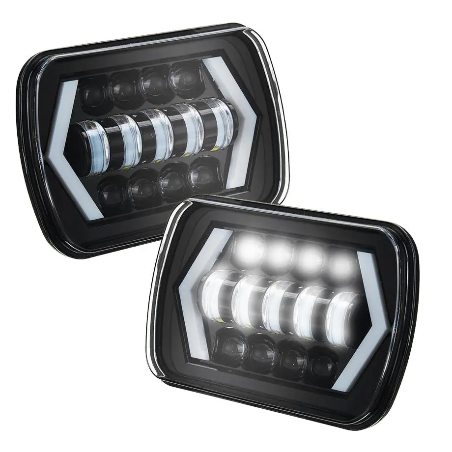 Universal 7 Inch Dual Function Led Projector Square Headlight 1