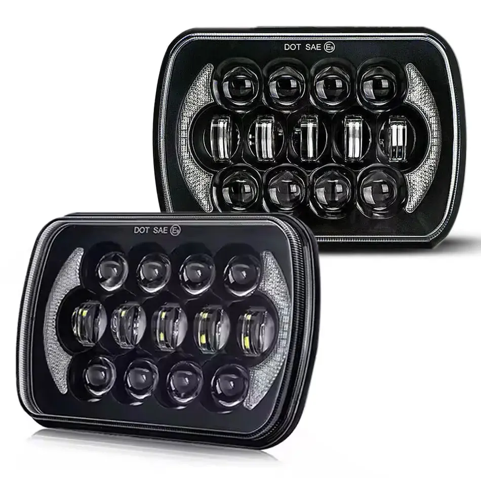 Universal 7 Inch Dual Function Led Projector Square Headlight 1