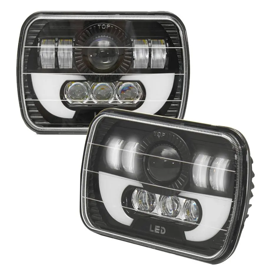 Universal 7 Inch Led Projector Square Headlight 1