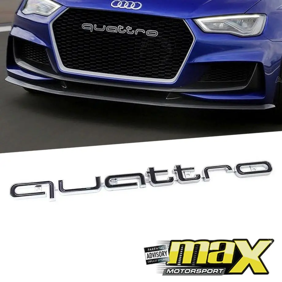 Universal Audi Quattro Grille Badge 1