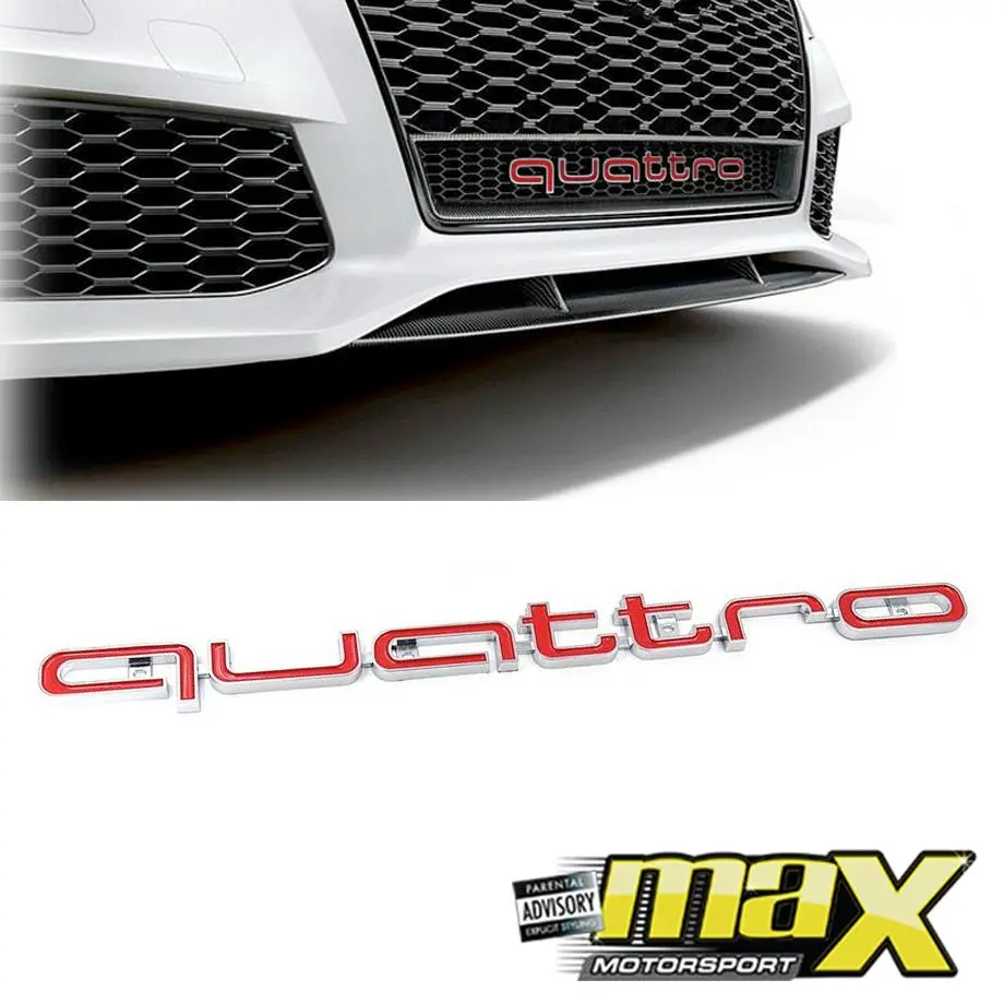 Universal Audi Quattro Grille Badge 1