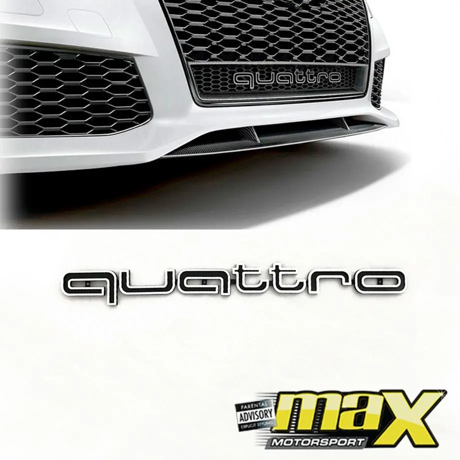 Universal Audi Quattro Grille Badge 1