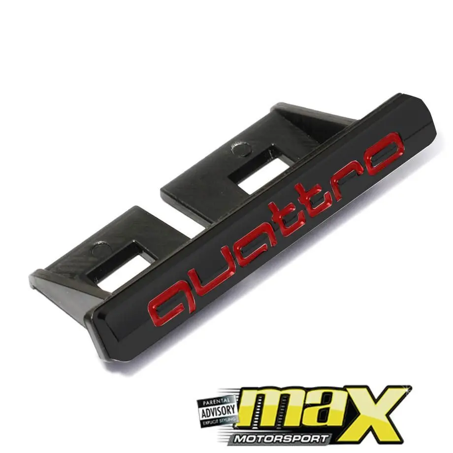 Universal Audi Quattro Grille Badge 1