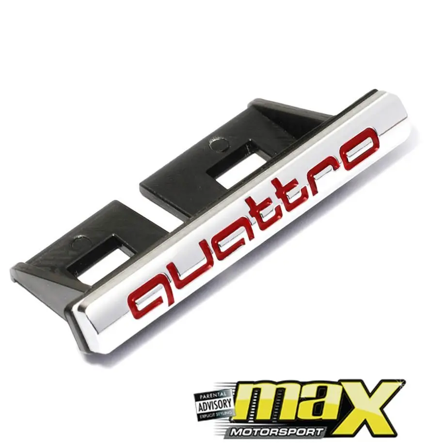 Universal Audi Quattro Grille Badge 1