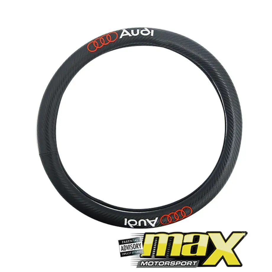 Universal Audi Steering Wheel Cover (Carbon Look) 1