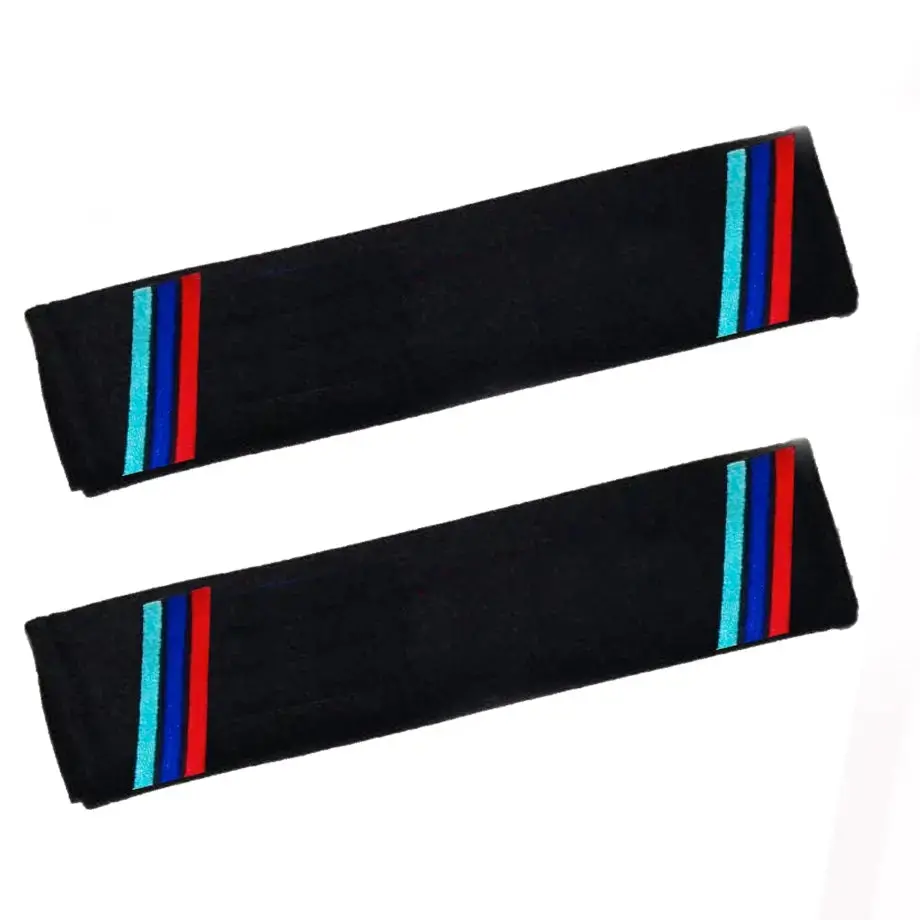Universal Bm Stripes Seatbelt Pads (Cloth) 1