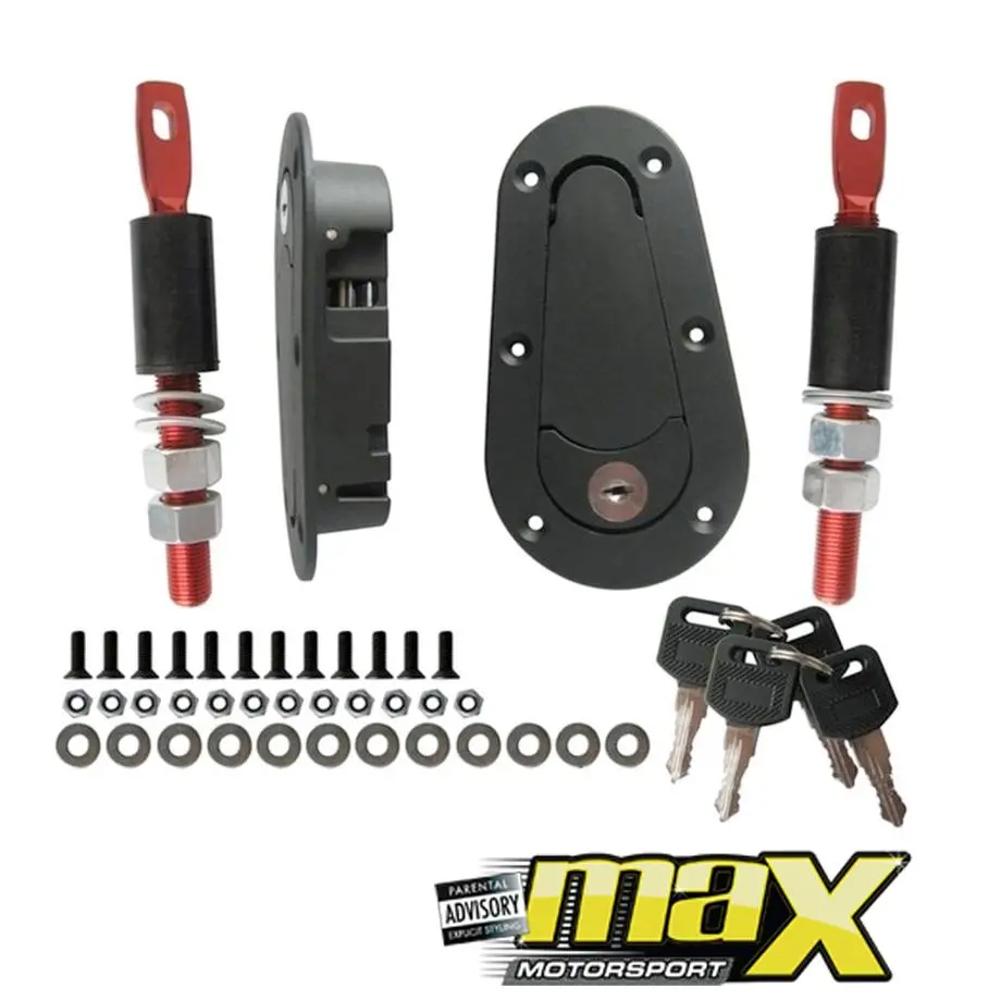 Universal Bonnet Catch Kit With Key 1