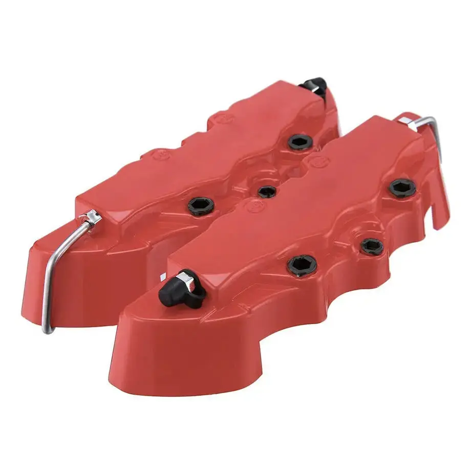 Universal Plastic Brake Caliper Covers - Red (Small) 1