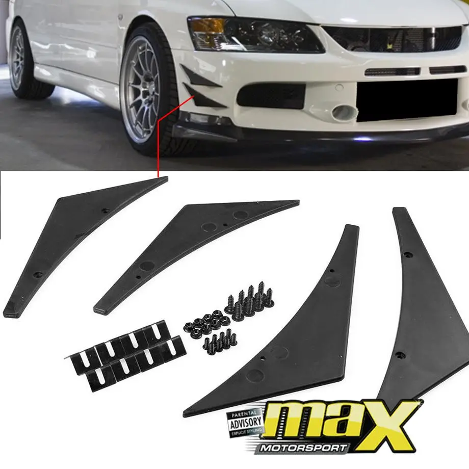 Universal Bumper Canards (Black) 1
