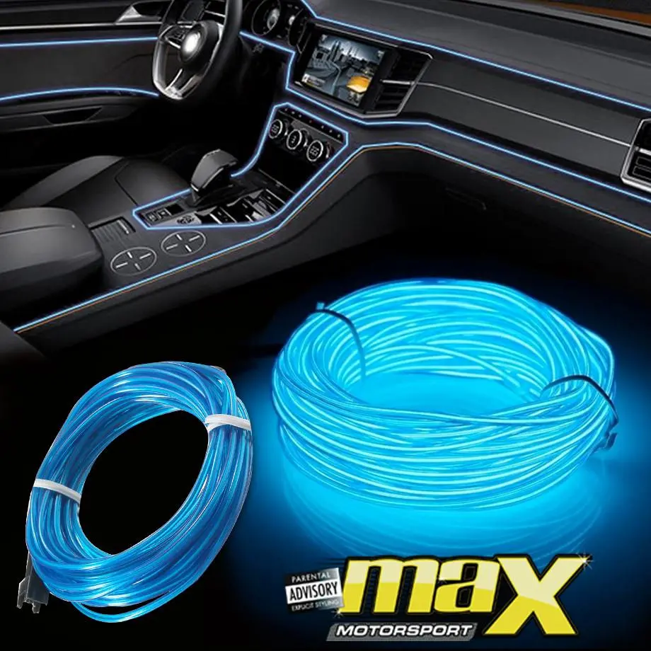 Universal Car Interior Ambient Neon Strip Light - Blue 1
