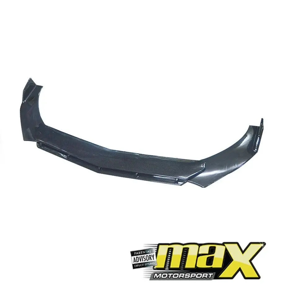 Universal Carbon Look 3-Piece Front Spoiler - Type C 1