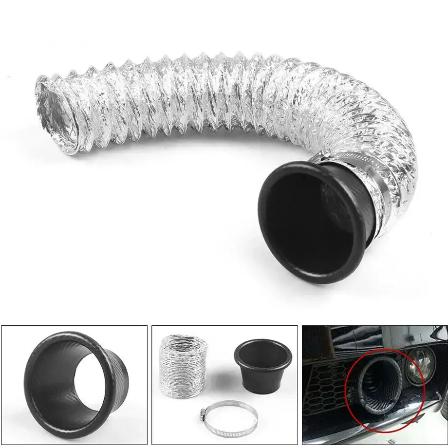 Universal Carbon Look Bumper Air Duct Funnel 1