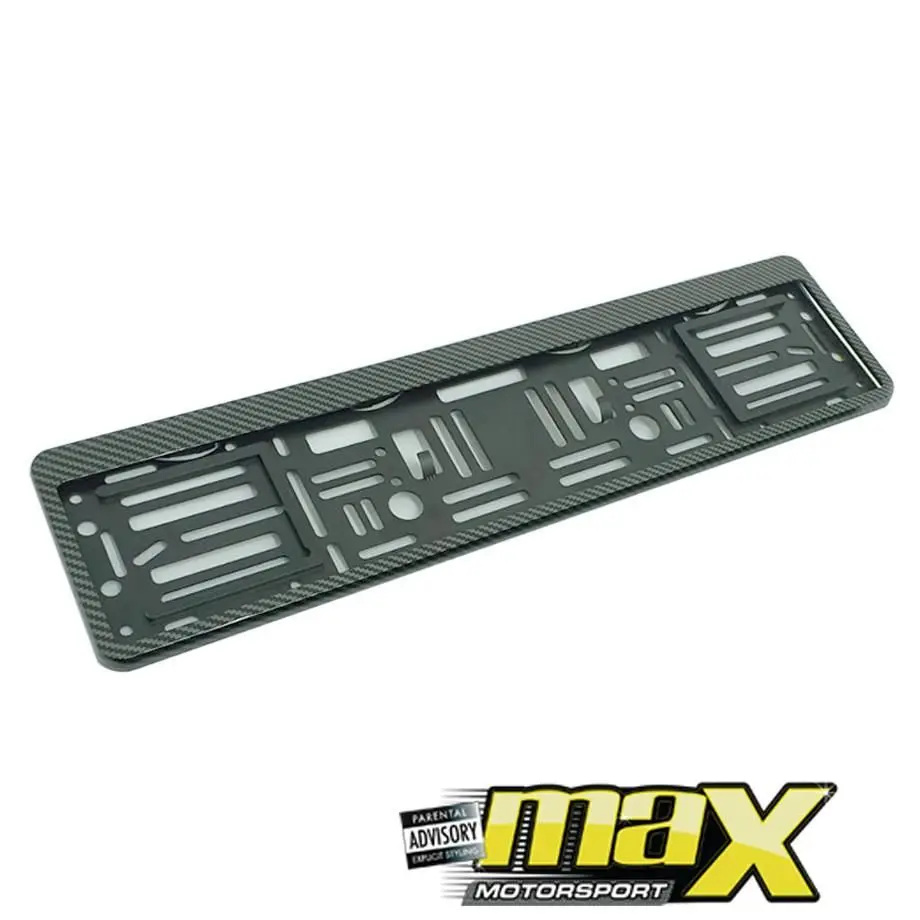Universal Carbon Look Number Plate Holder 1