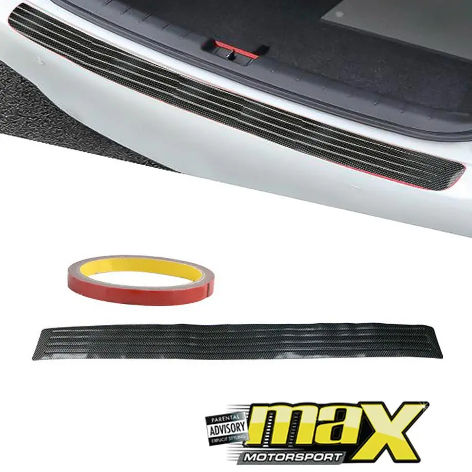 Universal Carbon Look Rubber Boot Protector Strip 1