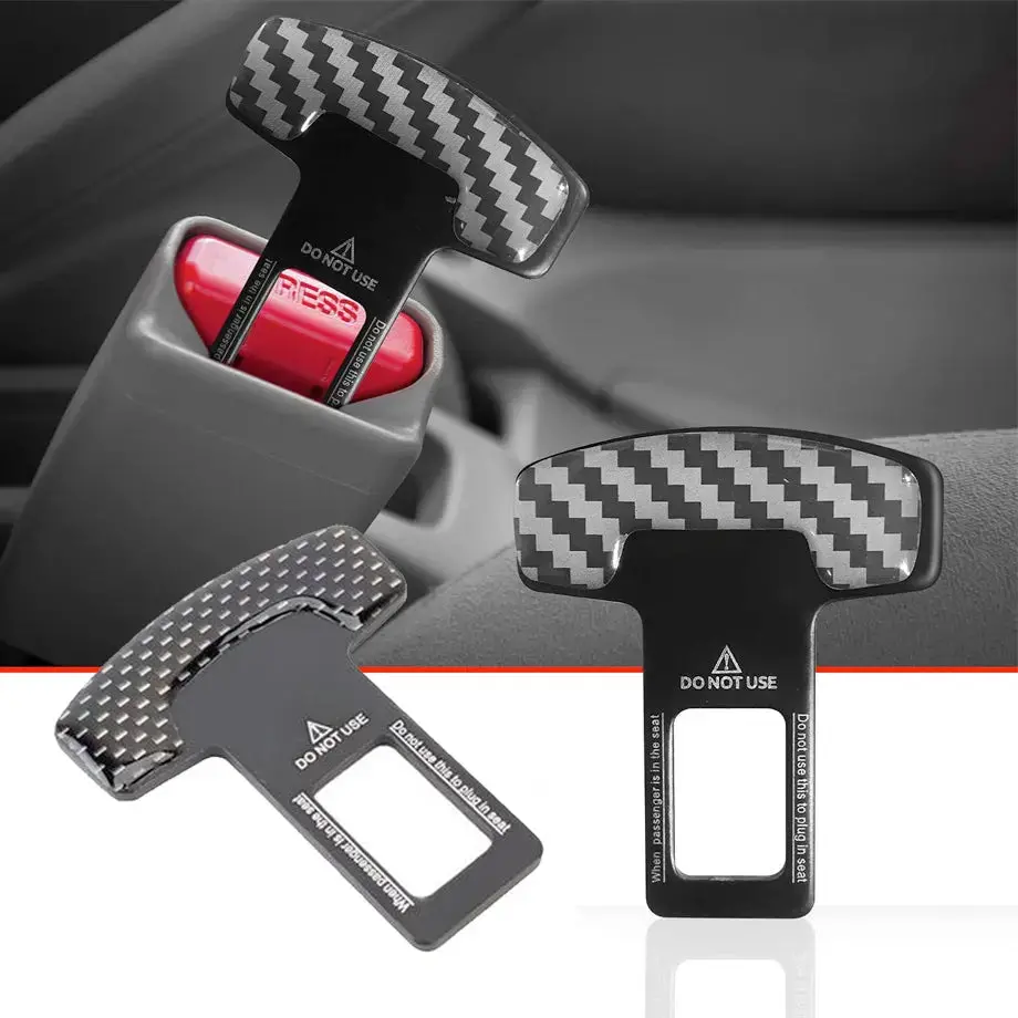 Universal Carbon Look Seat Belt Cancellers 1