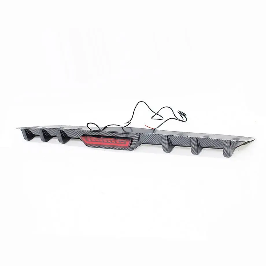 Universal Carbon Look Shark-Fin Diffuser With Led Brake Light 1
