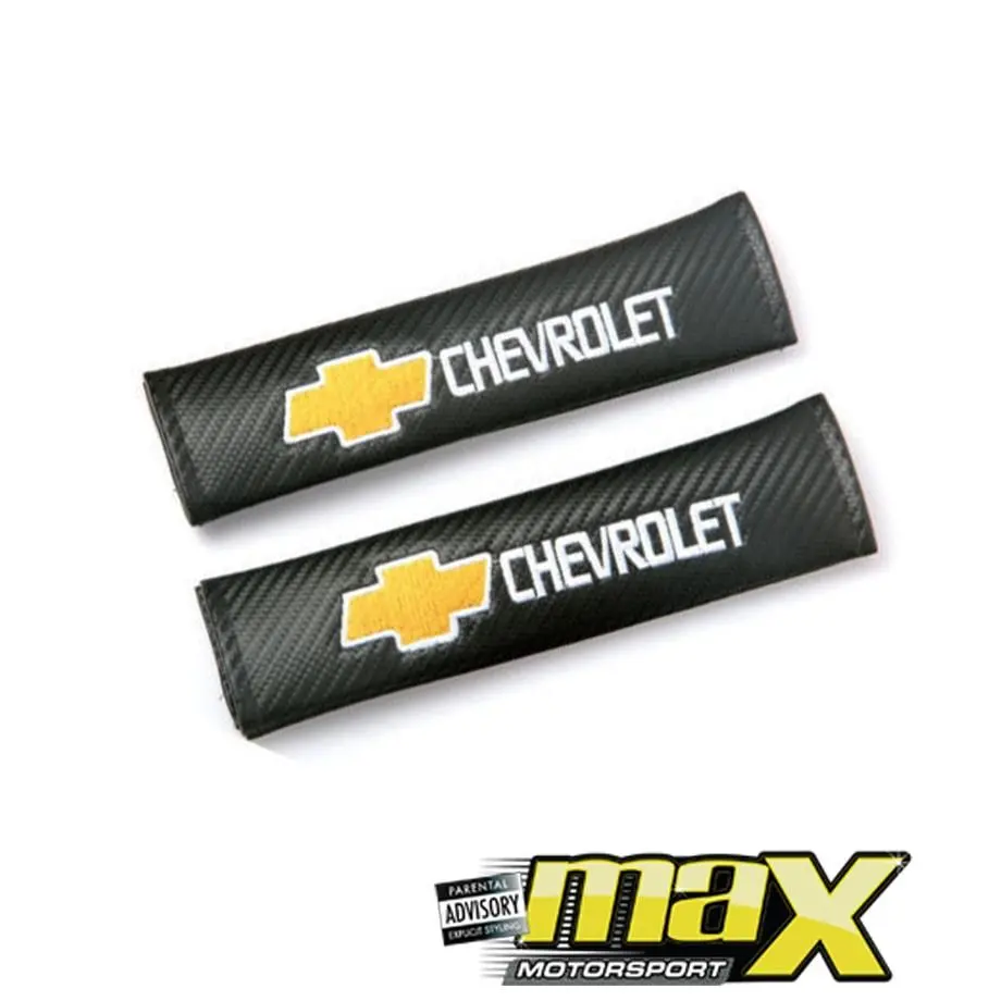 Universal Chevrolet Seatbelt Pads (Carbon Look) 1