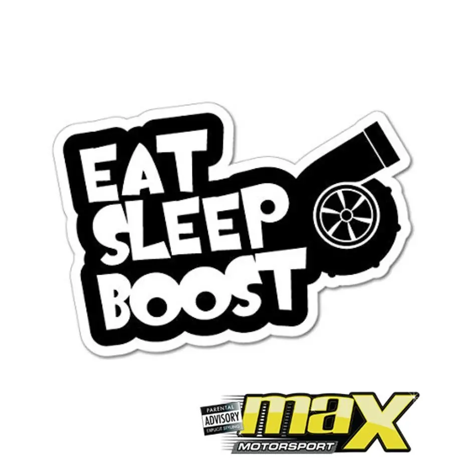 Universal Eat Sleep Boost Vinyl Sticker 1