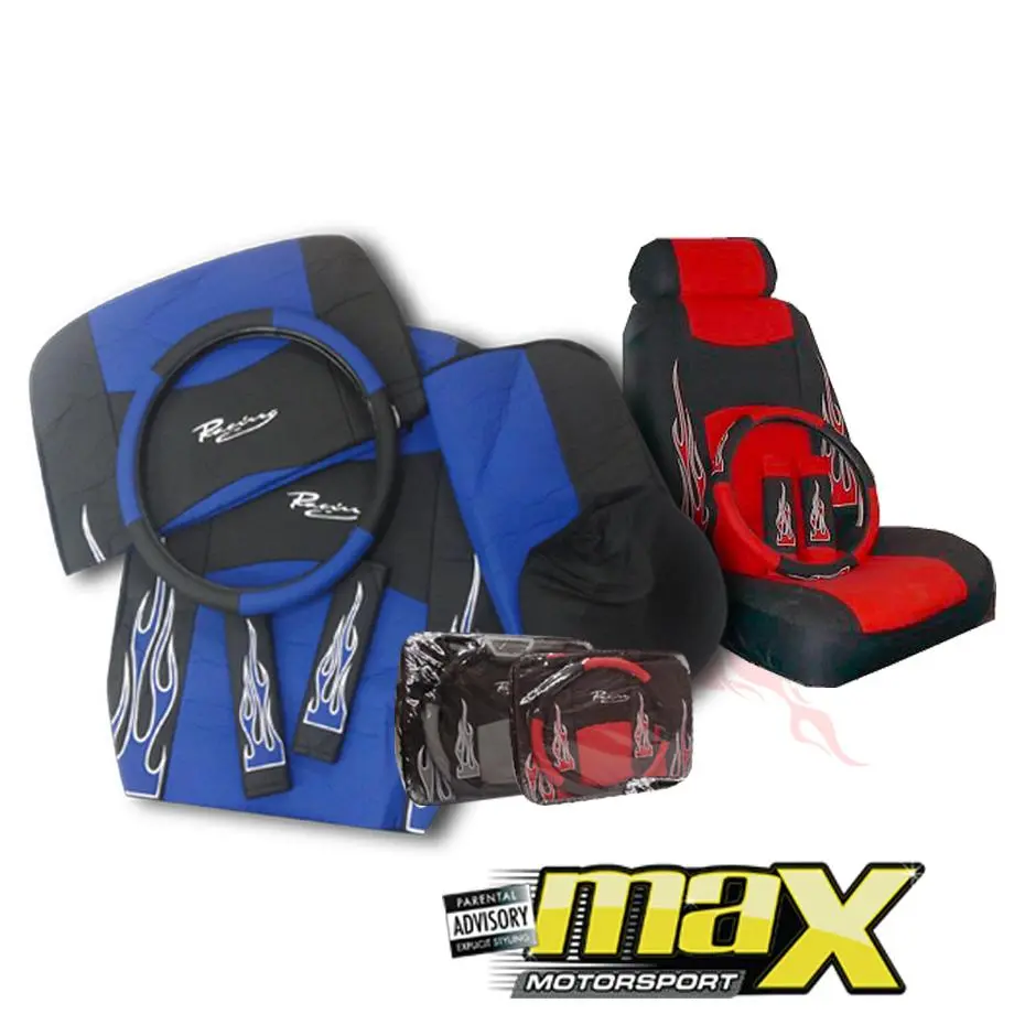Universal Flame Seat Covers 1