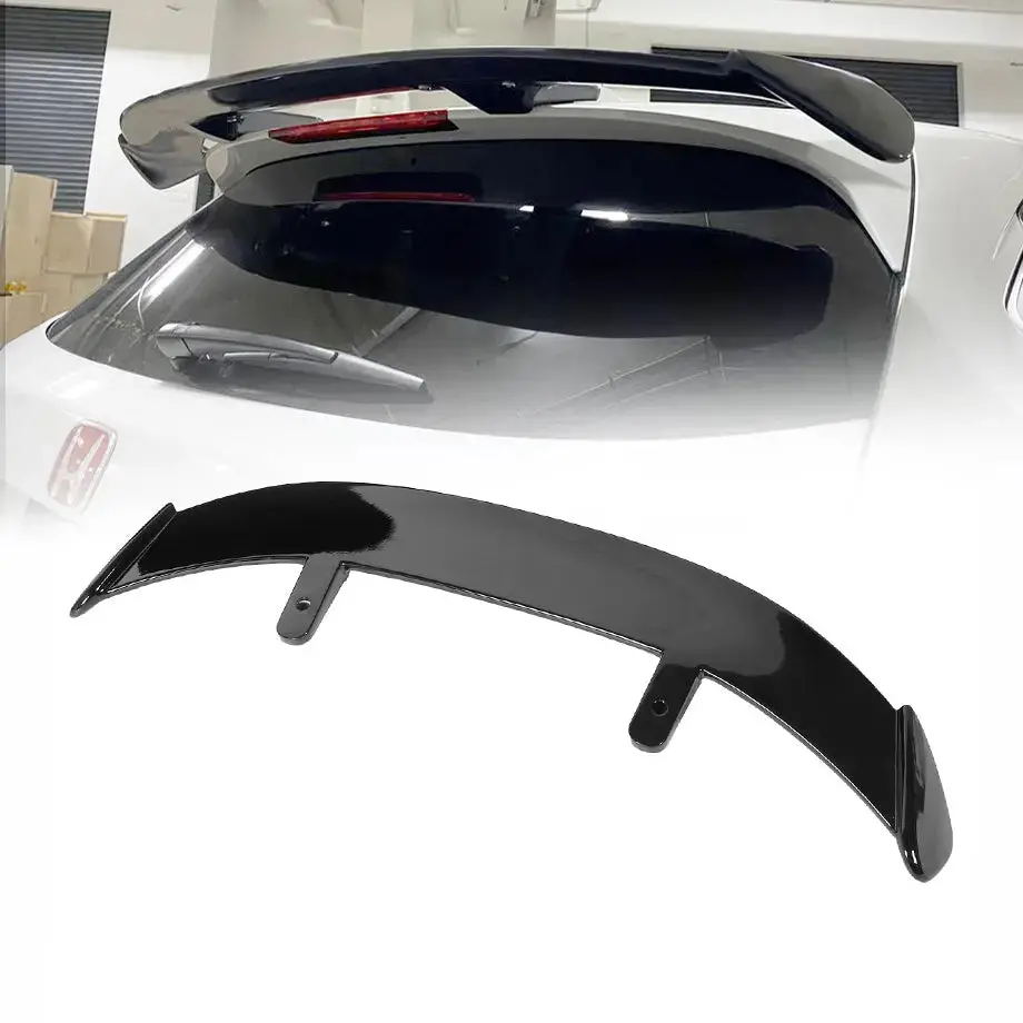 Universal Gt Style Gloss Black Hatchback Roof Spoiler 1
