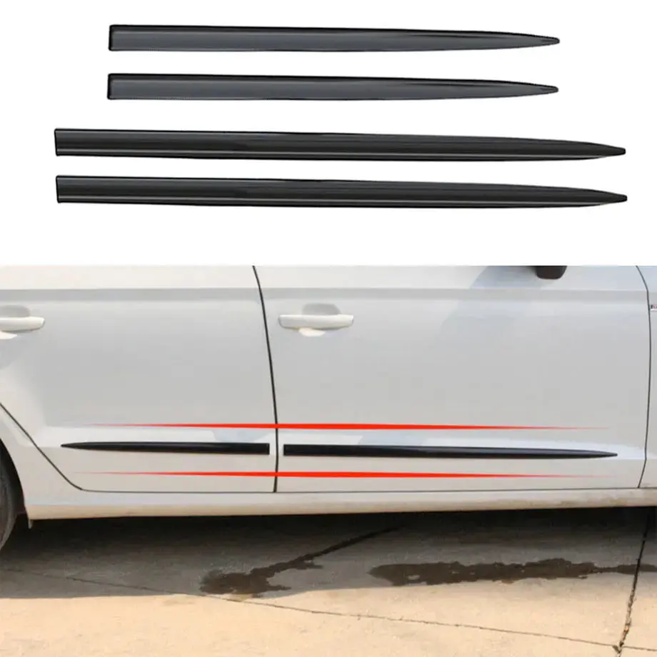 Universal Gloss Black Side Door Beadings (4-Piece) 2