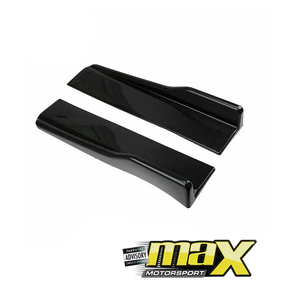 Universal Gloss Black Side Skirt Splitters / Extensions 1