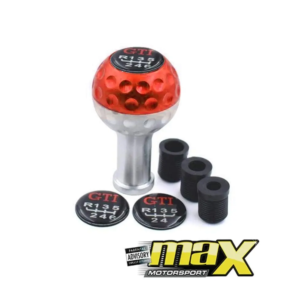 Universal Golf Ball Gti Style Gear Knob (Red) 1
