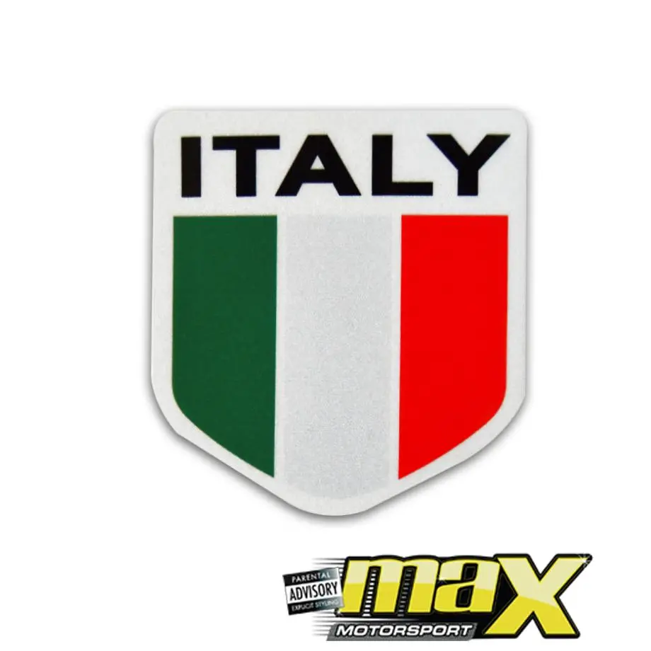 Universal Italy Shield Vinyl Sticker 1