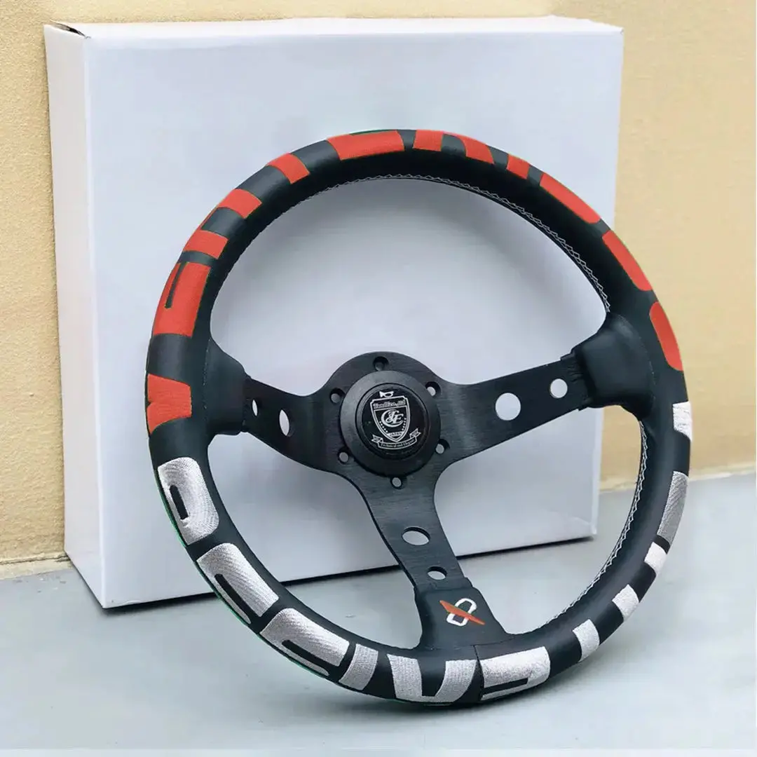 Universal Jdm Aluminium Vertex Drift Style Sports Steering Wheel (320Mm) 1