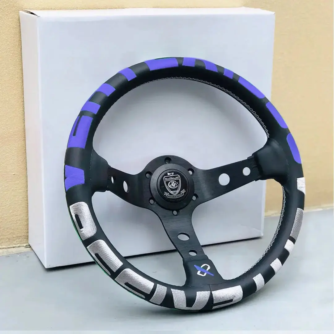 Universal Jdm Aluminium Vertex Drift Style Sports Steering Wheel (320Mm) 1