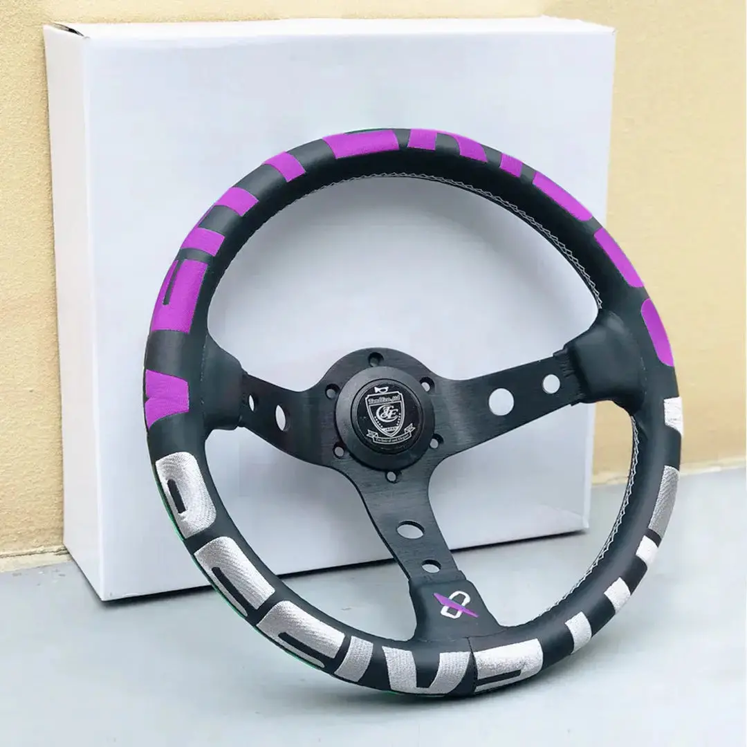 Universal Jdm Aluminium Vertex Drift Style Sports Steering Wheel (320Mm) 1