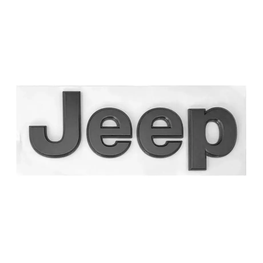 Universal Jeep Matte Black Lettering Badge 1