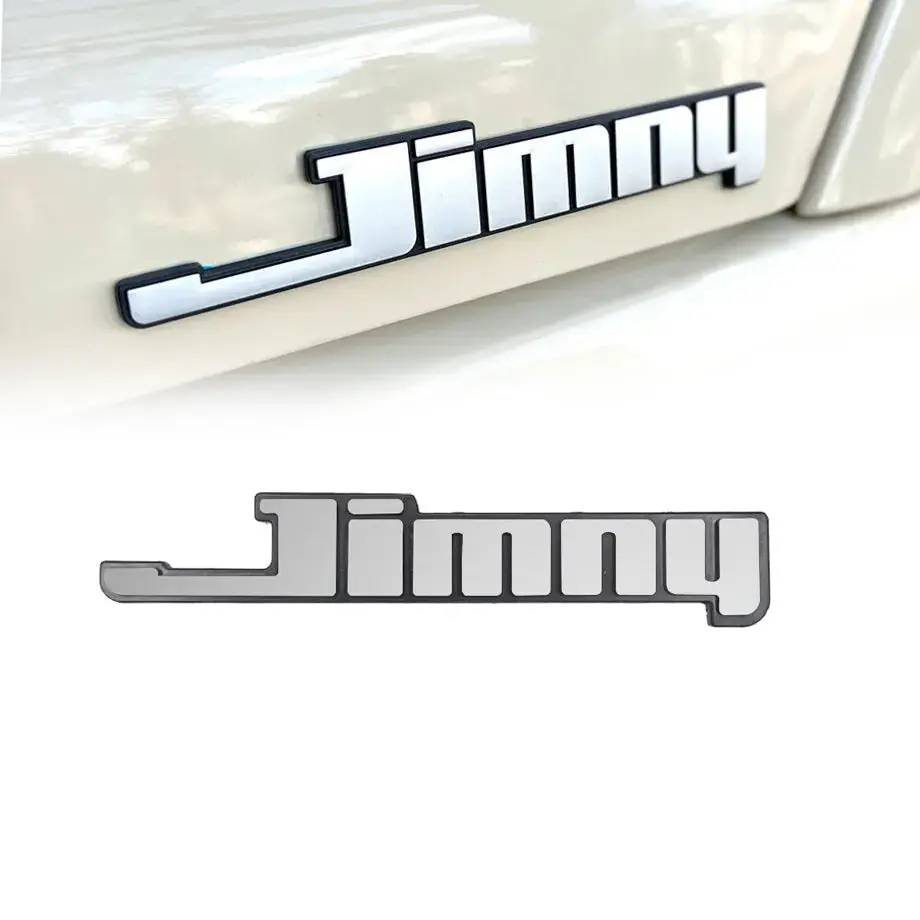 Universal Jimny Retro Logo Badge (Silver) 1