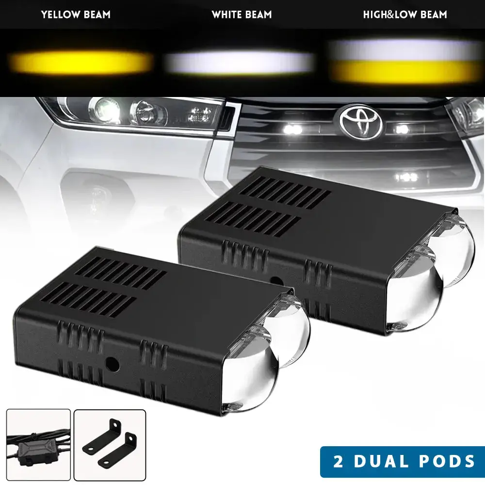 Universal Matrix Ultra Compact Dual Pod Led Projector Grille Lights 1