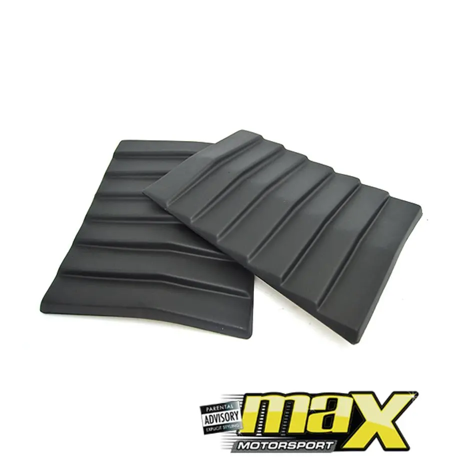 Universal Matte Black Bonnet Vents 1