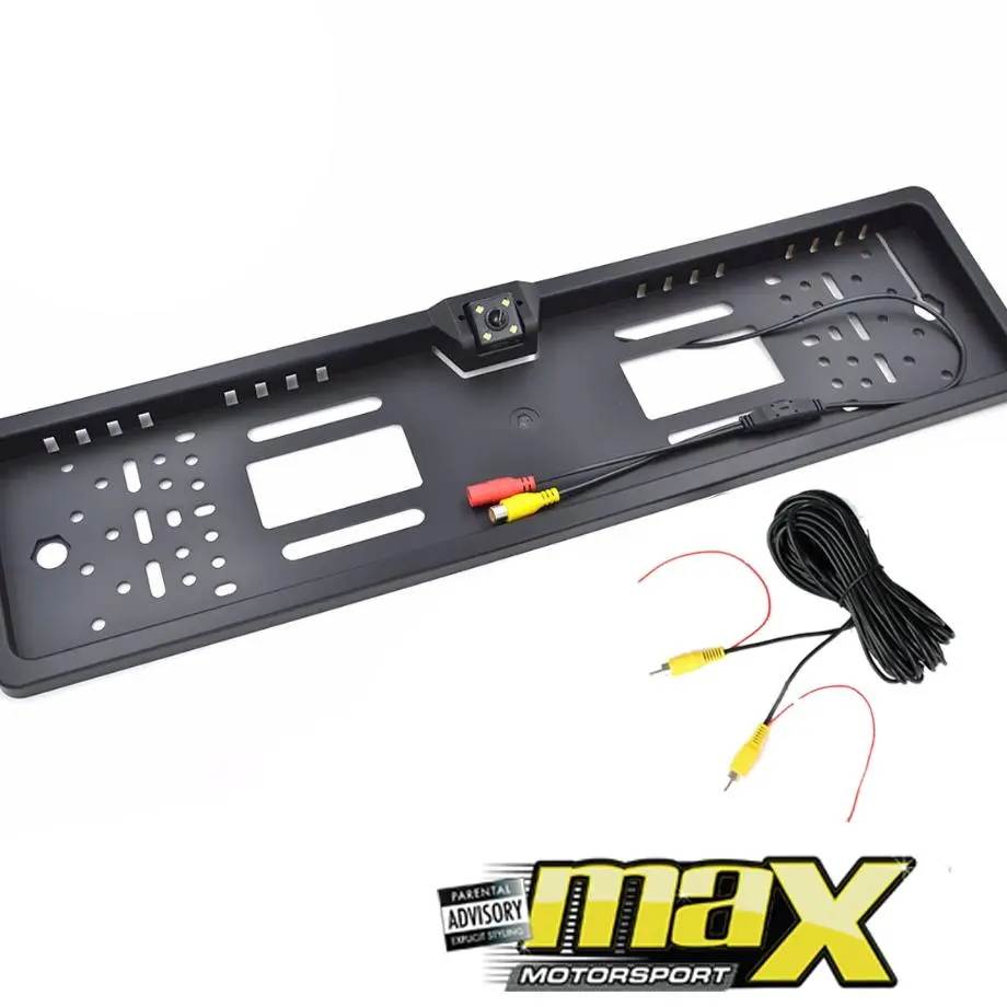 Universal Number Plate Holder With Built-In Rearview Camera 1