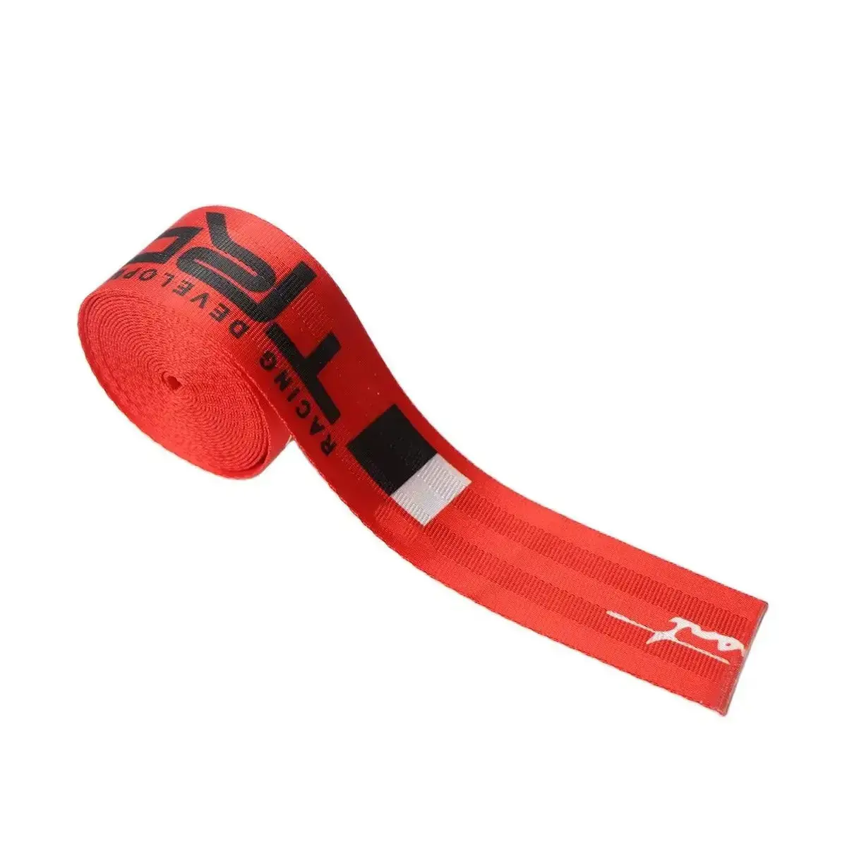 Universal Polyester Webbing Seat Belt Harness Strap - Trd (Red) 1